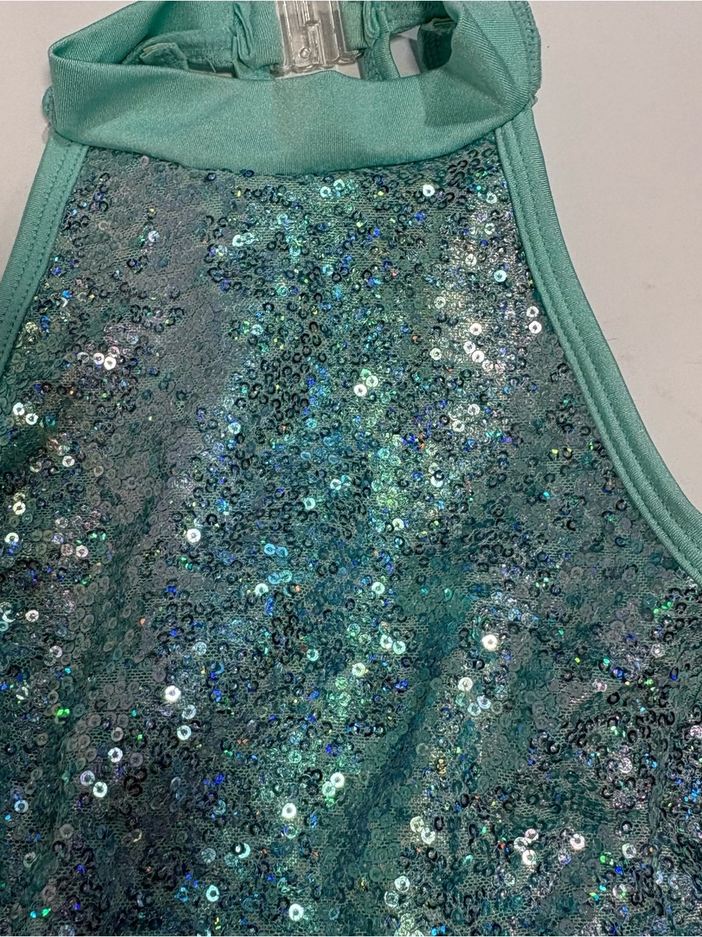 Gracie Girls Dance Costume SC Small Blue Sequin Shorts Tutu 18-24 Mo/ 2T - Picture 6 of 10